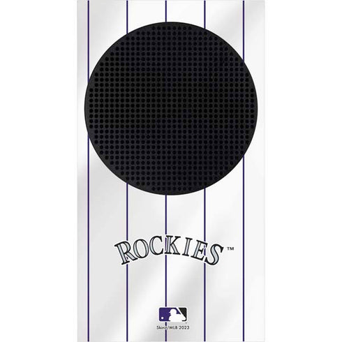 MLB Colorado Rockies Home Jersey Xbox Series S Console Skin